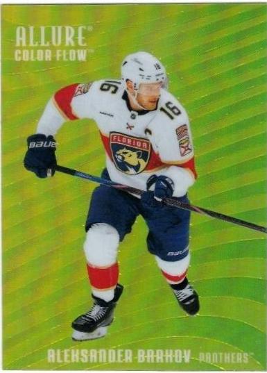 2025 Upper Deck Allure Color Flow Aleksander Barkov [Yellow Green] #CF-9 card