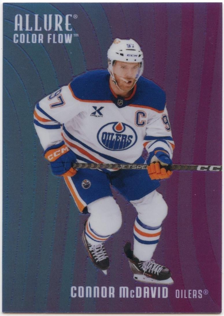 2025 Upper Deck Allure Color Flow Connor McDavid [Blue Purple] #CF-30 card