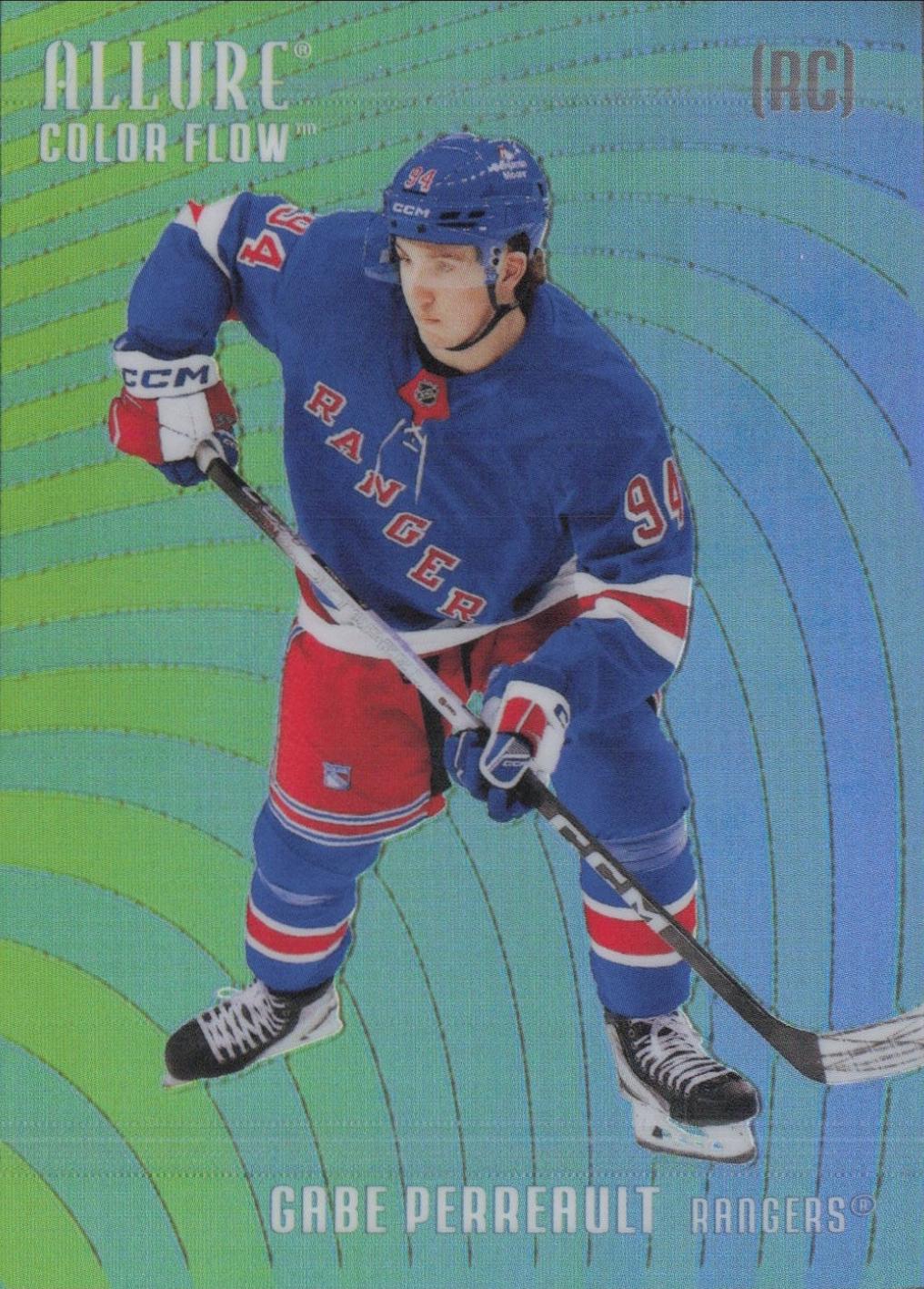 2025 Upper Deck Allure Color Flow Gabe Perreault [Green Blue] #CF-16 card