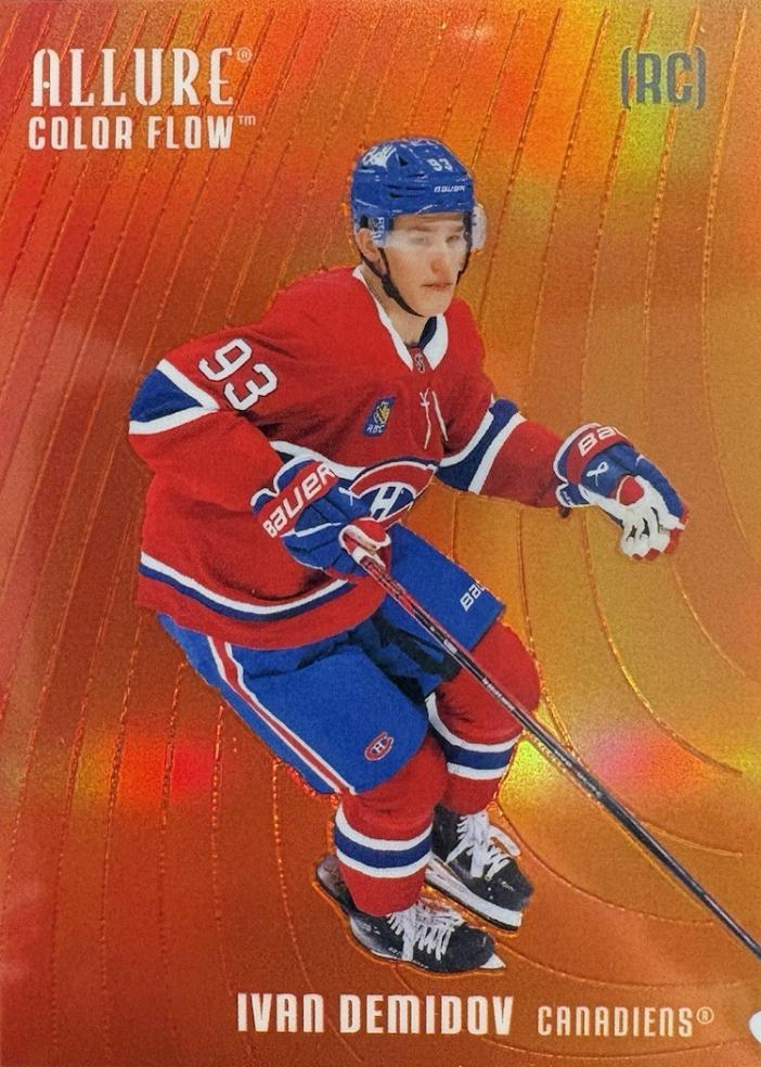 2025 Upper Deck Allure Color Flow Ivan Demidov [Red-Orange] #CF-22 card