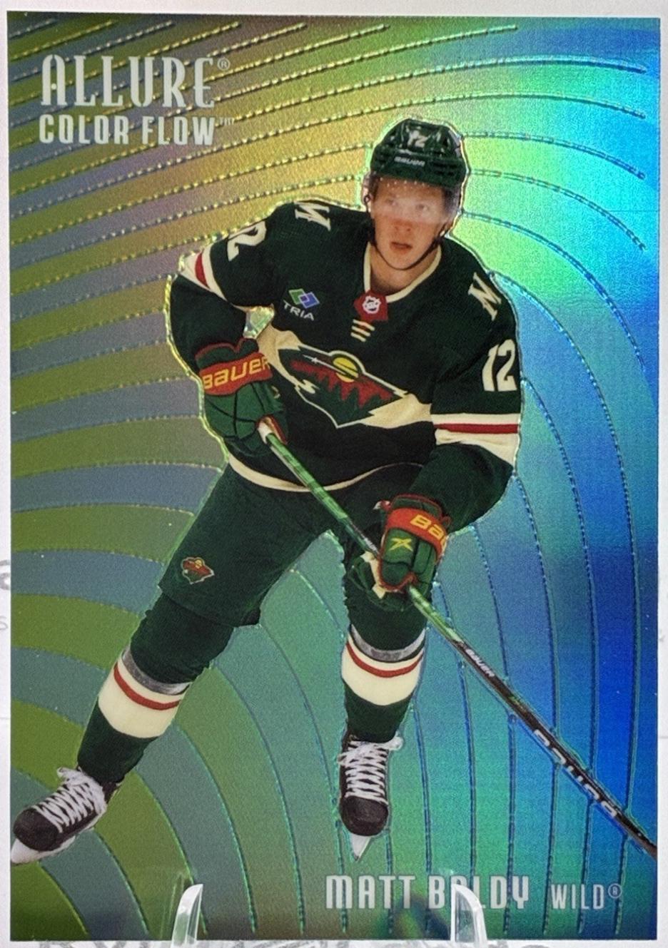 2025 Upper Deck Allure Color Flow Matt Boldy [Green Blue] #CF-17 card