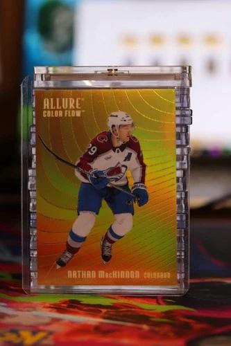 2025 Upper Deck Allure Color Flow Nathan MacKinnon [Orange Yellow] #CF-20 card