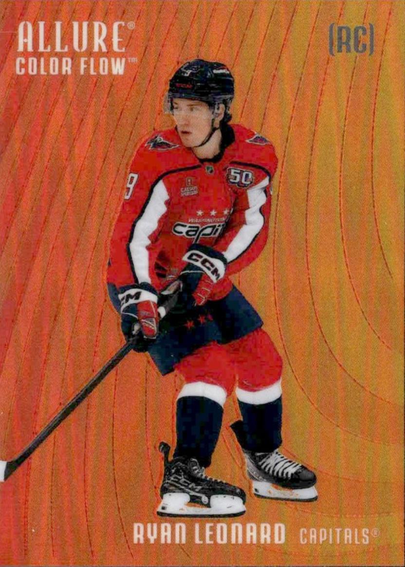 2025 Upper Deck Allure Color Flow Ryan Leonard [Red-Orange] #CF-6 card