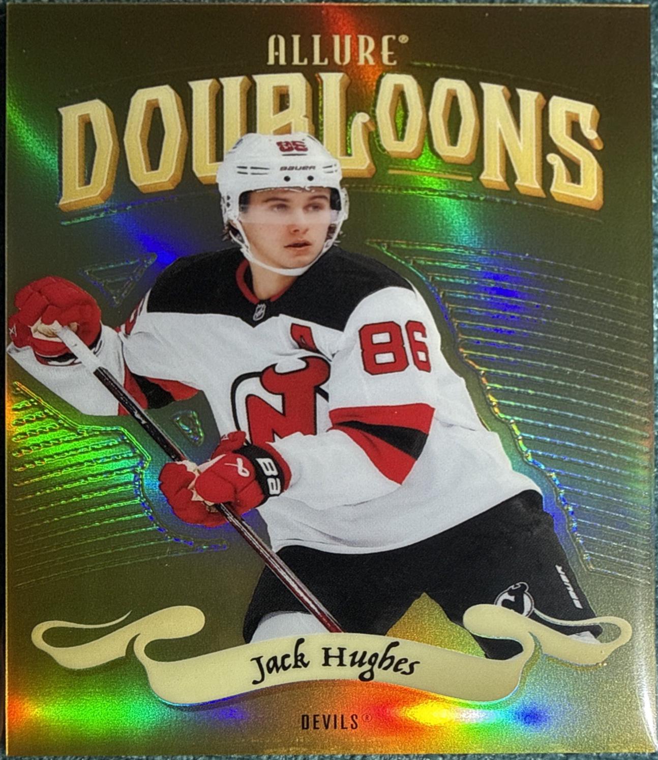 2025 Upper Deck Allure Doubloons Jack Hughes #DB-15 card