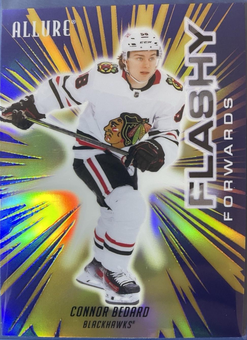 2025 Upper Deck Allure Flashy Forwards Connor Bedard [Blue] #FF-14 card