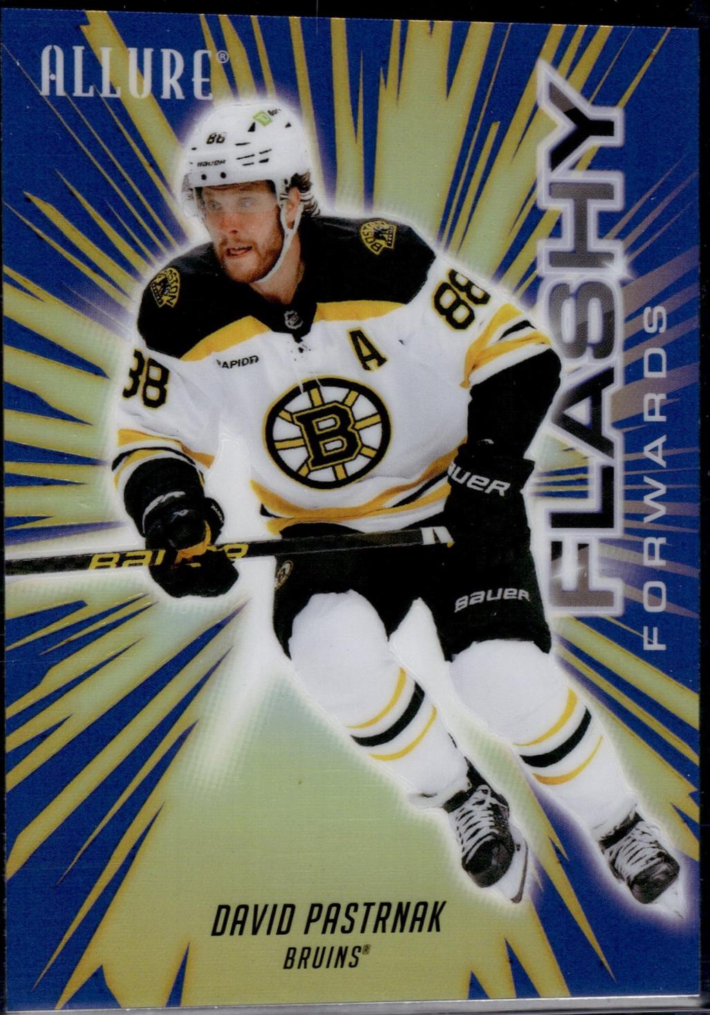 2025 Upper Deck Allure Flashy Forwards David Pastrnak [Blue] #FF-7 card