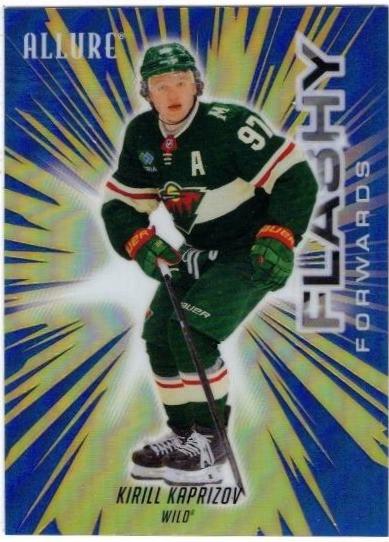 2025 Upper Deck Allure Flashy Forwards Kirill Kaprizov [Blue] #FF-13 card