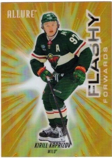 2025 Upper Deck Allure Flashy Forwards Kirill Kaprizov [Orange] #FF-13 card