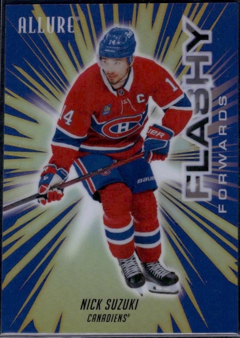 2025 Upper Deck Allure Flashy Forwards Nick Suzuki [Blue] #FF-5 card