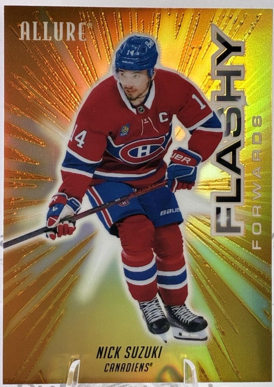 2025 Upper Deck Allure Flashy Forwards Nick Suzuki [Orange] #FF-5 card