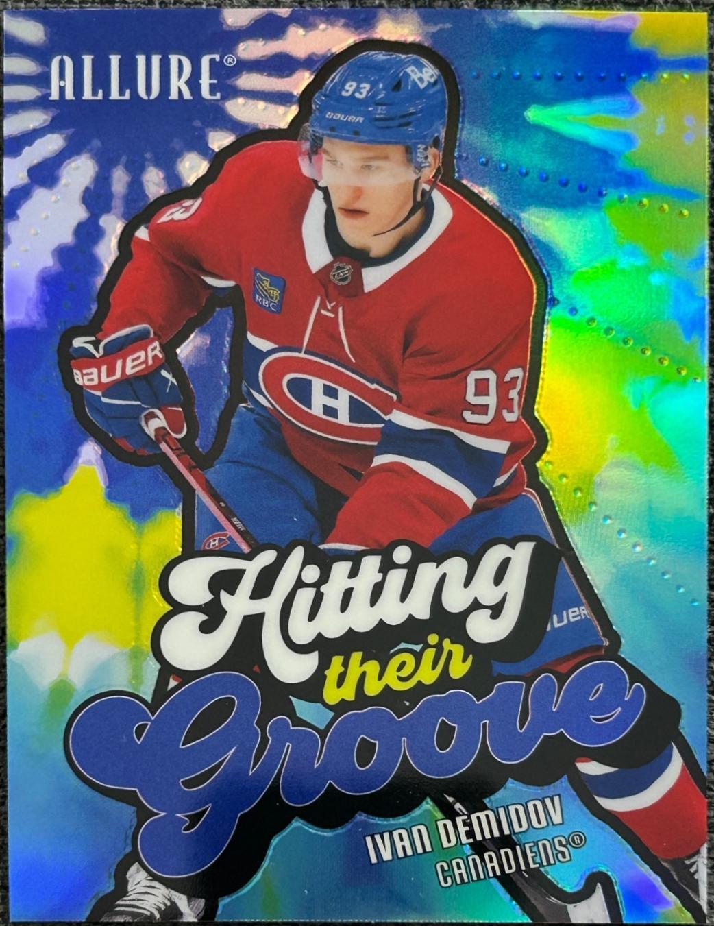 2025 Upper Deck Allure Hitting Their Groove Ivan Demidov [Blue] #HTG-2 card