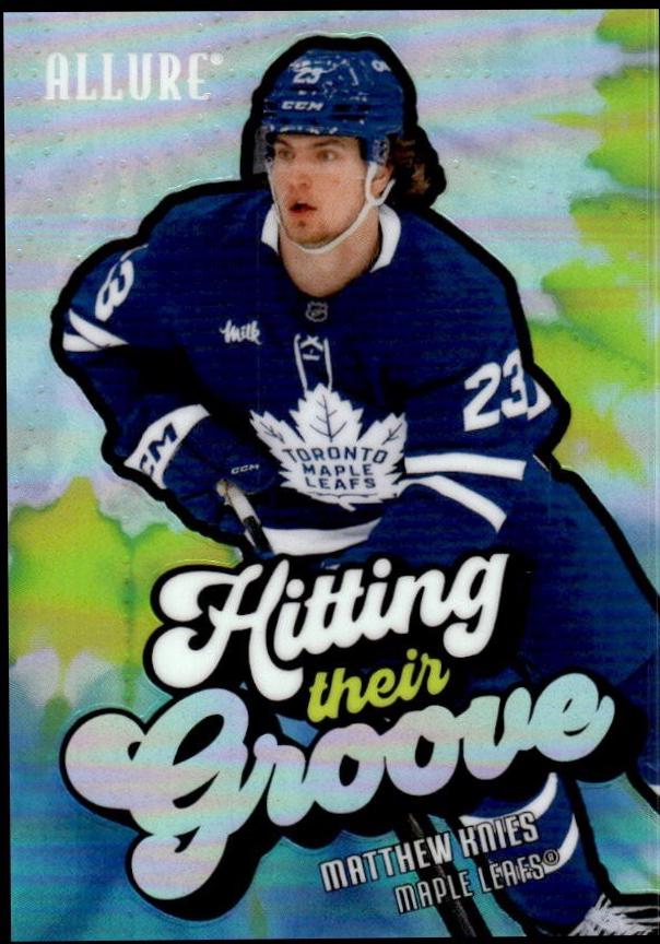 2025 Upper Deck Allure Hitting Their Groove Matthew Knies #HTG-3 card