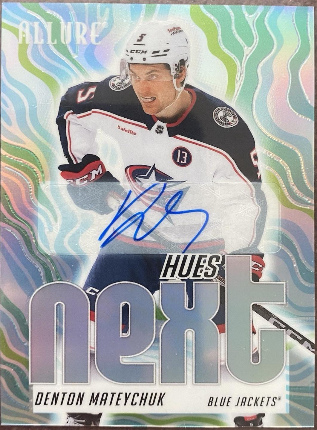2025 Upper Deck Allure Hues Next Autograph Denton Mateychuk #HN-9 card