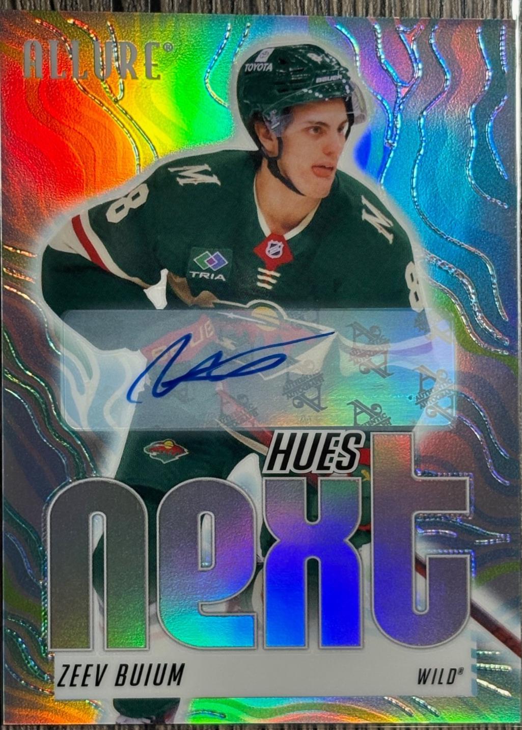 2025 Upper Deck Allure Hues Next Autograph Zeev Buium #HN-14 card
