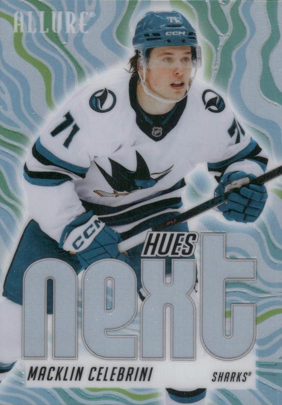 2025 Upper Deck Allure Hues Next Macklin Celebrini #HN-12 card