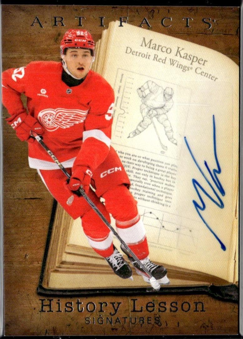 2025 Upper Deck Artifacts History Lesson Signatures Marco Kasper #HL-9B card