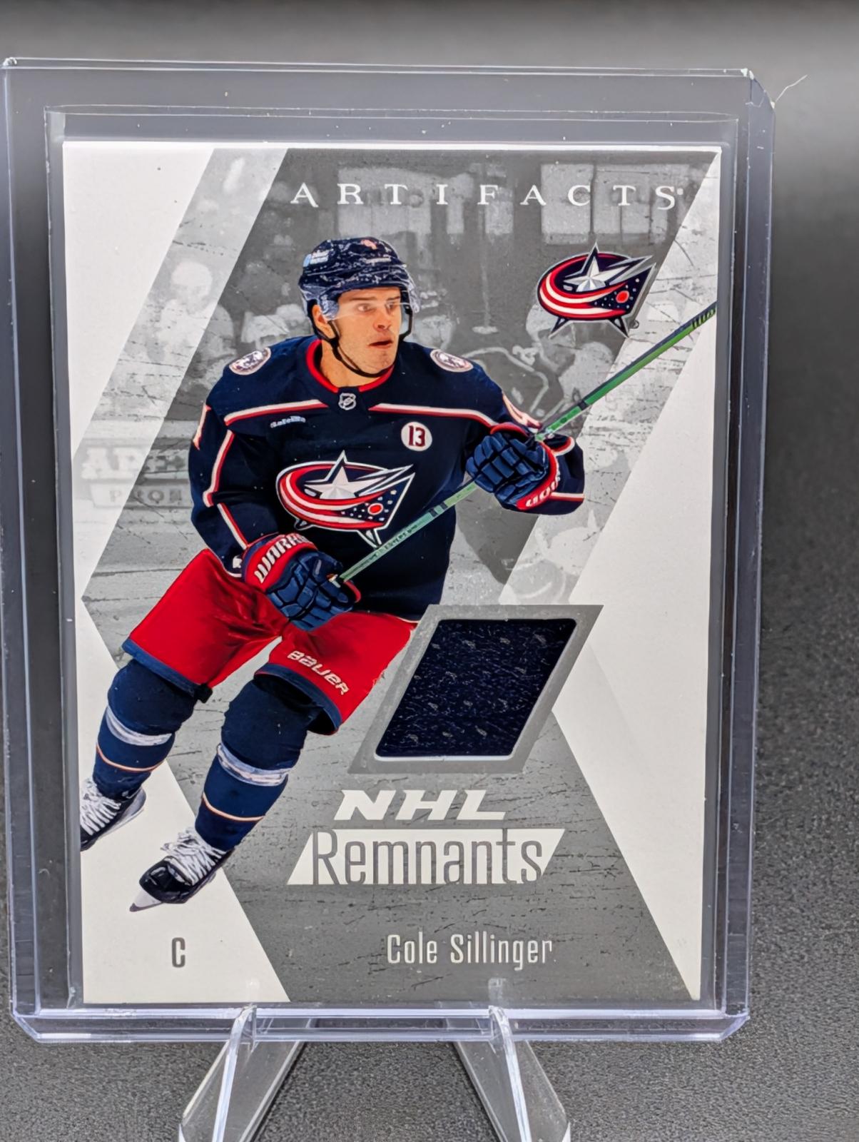 2025 Upper Deck Artifacts NHL Remnants Cole Sillinger #NR-10 card