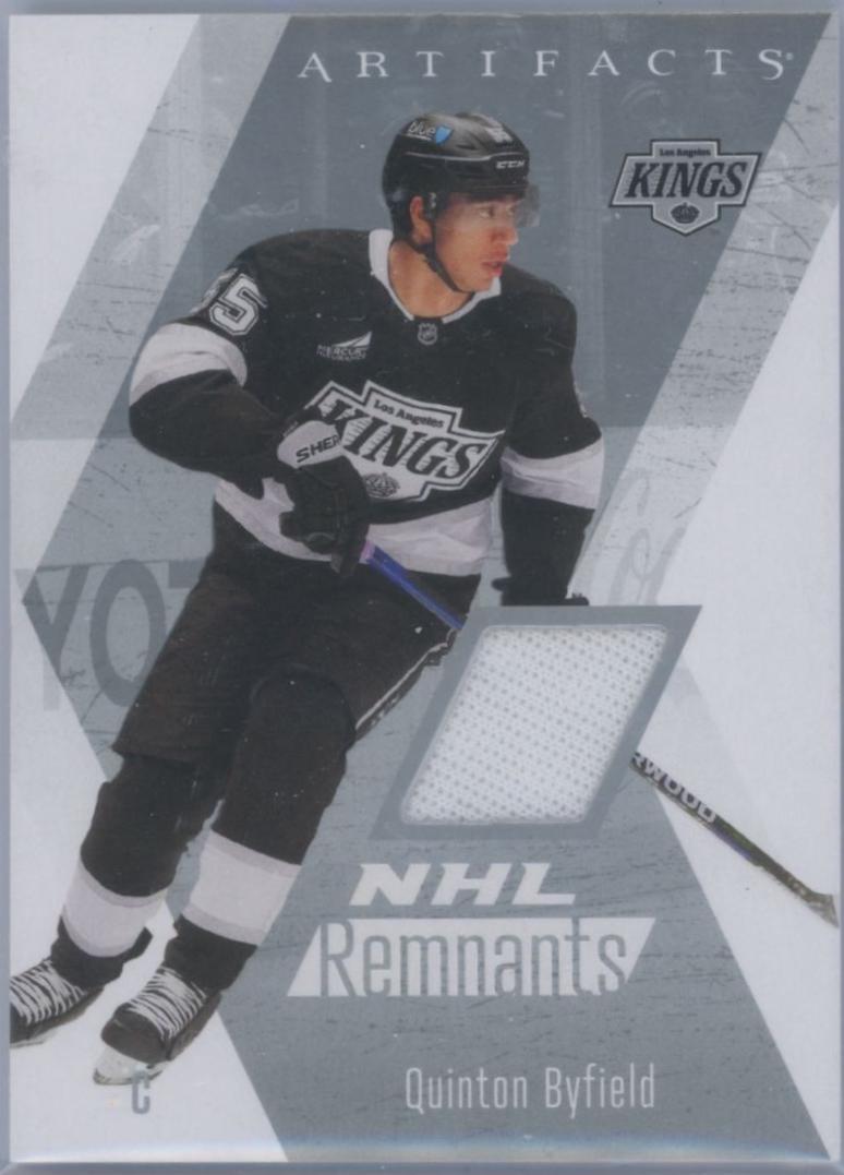 2025 Upper Deck Artifacts NHL Remnants Quinton Byfield #NR-24 card