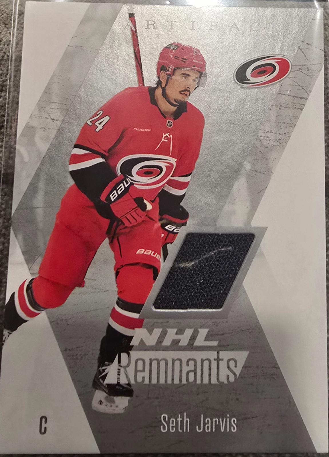 2025 Upper Deck Artifacts NHL Remnants Seth Jarvis #NR-27 card