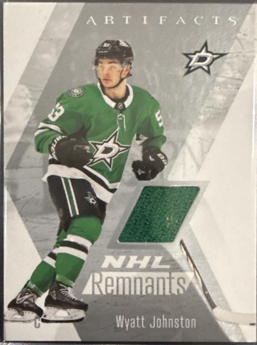 2025 Upper Deck Artifacts NHL Remnants Wyatt Johnston #NR-32 card