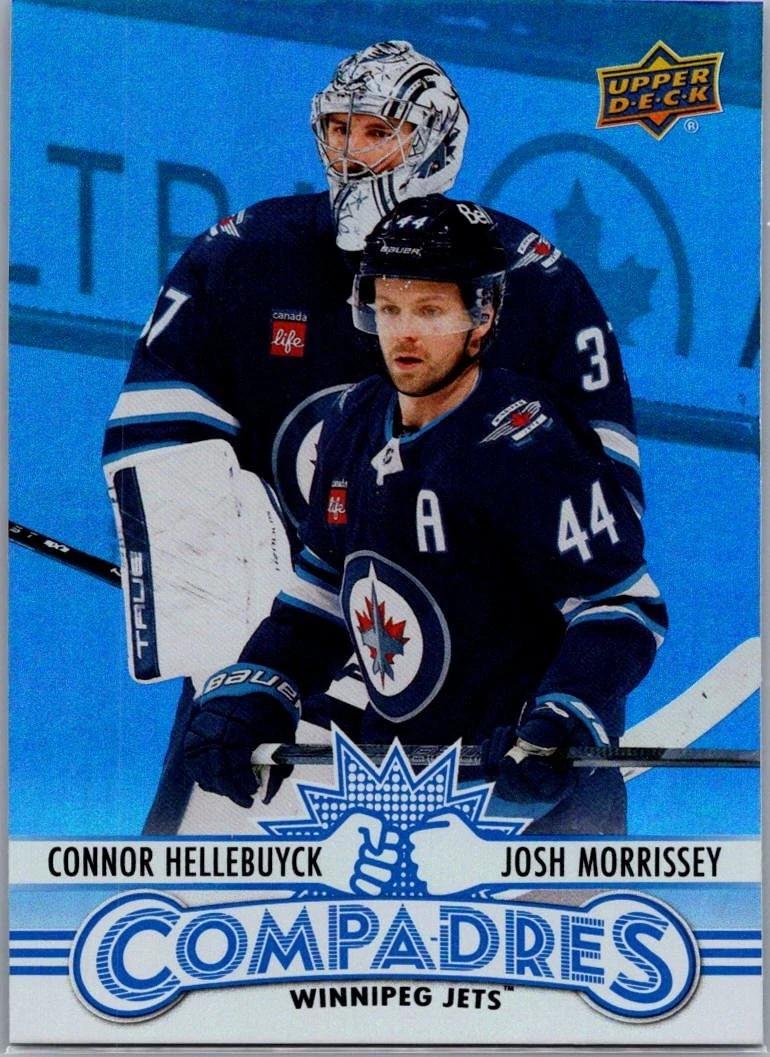 2025 Upper Deck Compadres Connor Hellebuyck/Josh Morrissey #CM-12 card