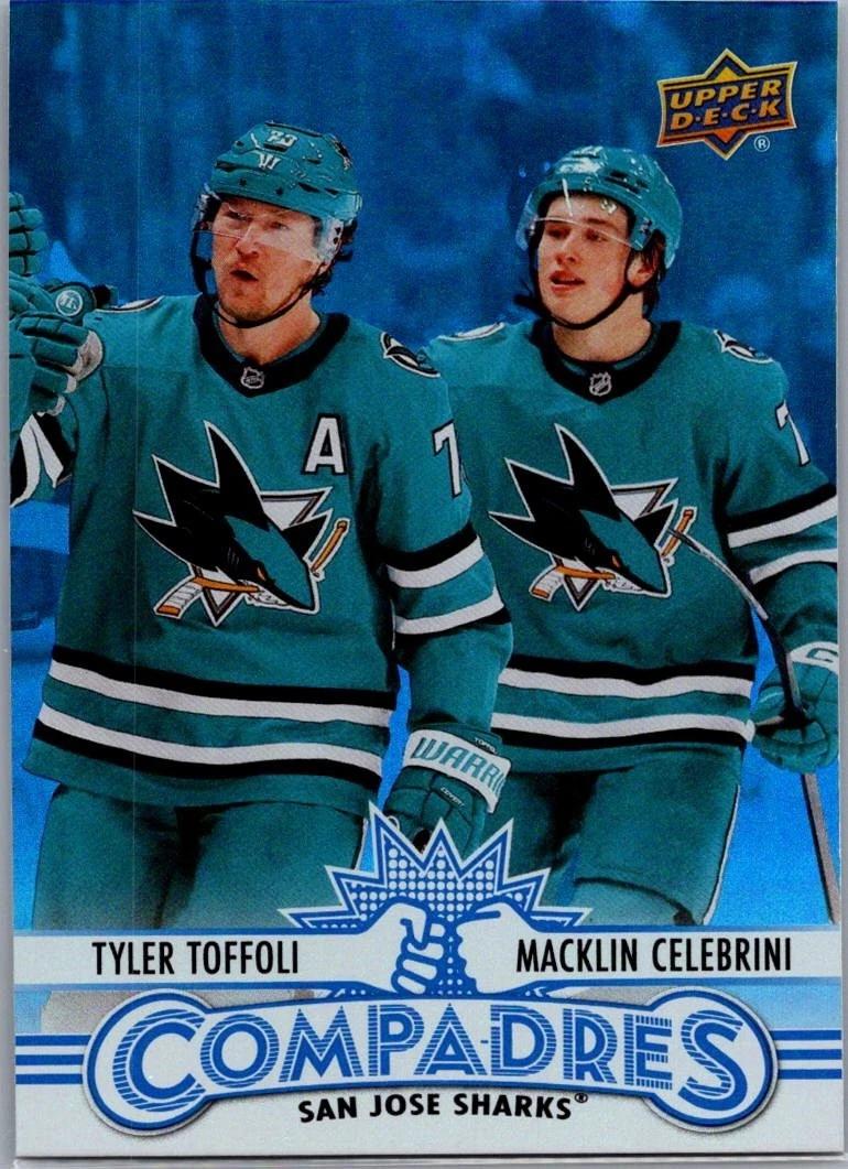 2025 Upper Deck Compadres Macklin Celebrini/Tyler Toffoli #CM-11 card