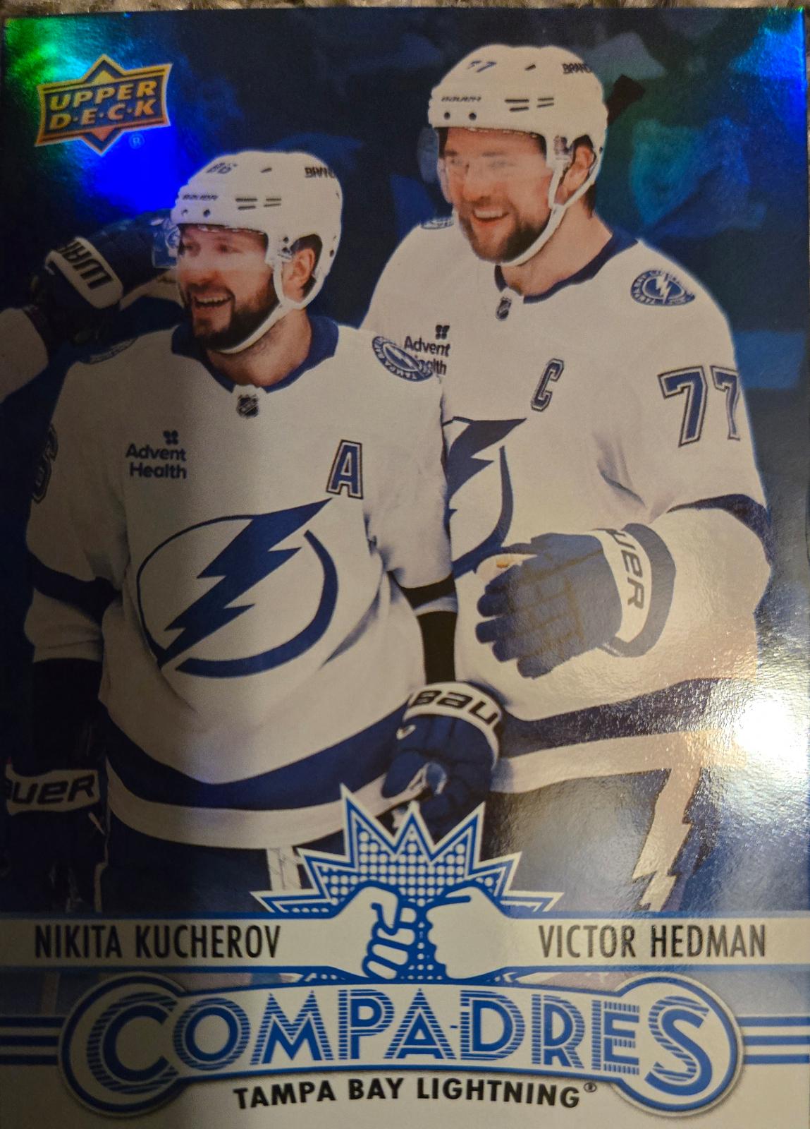2025 Upper Deck Compadres Nikita Kucherov/Victor Hedman #CM-7 card