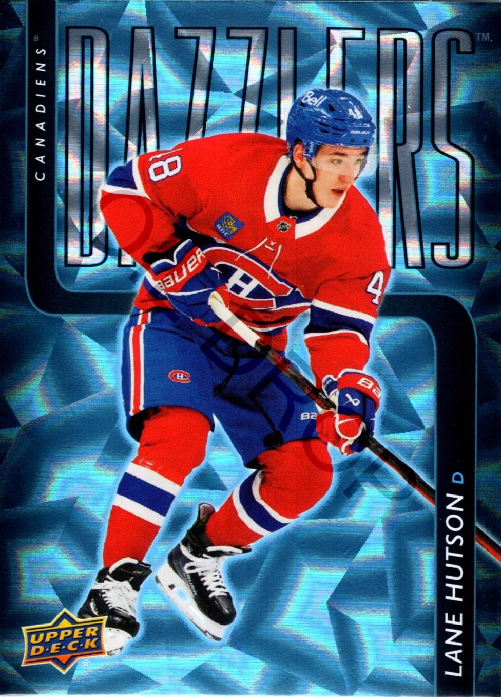 2025 Upper Deck Dazzlers Lane Hutson [Blue] #DZ-39 card