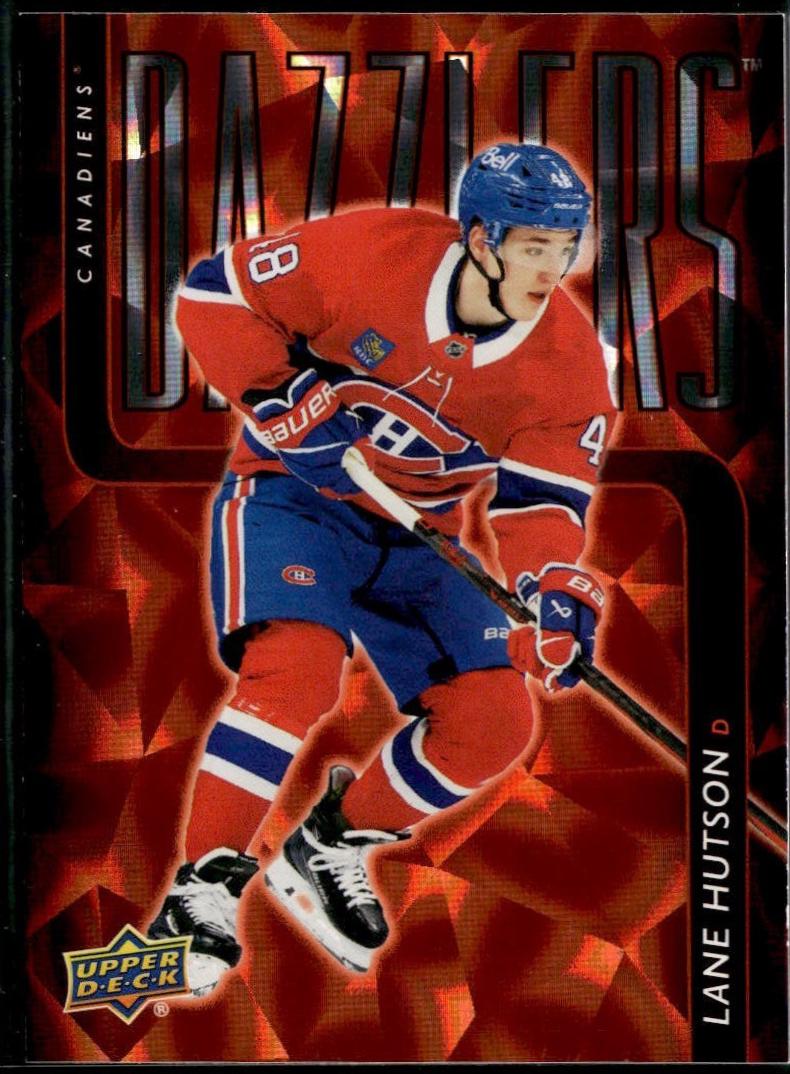 2025 Upper Deck Dazzlers Lane Hutson [Orange] #DZ-39 card