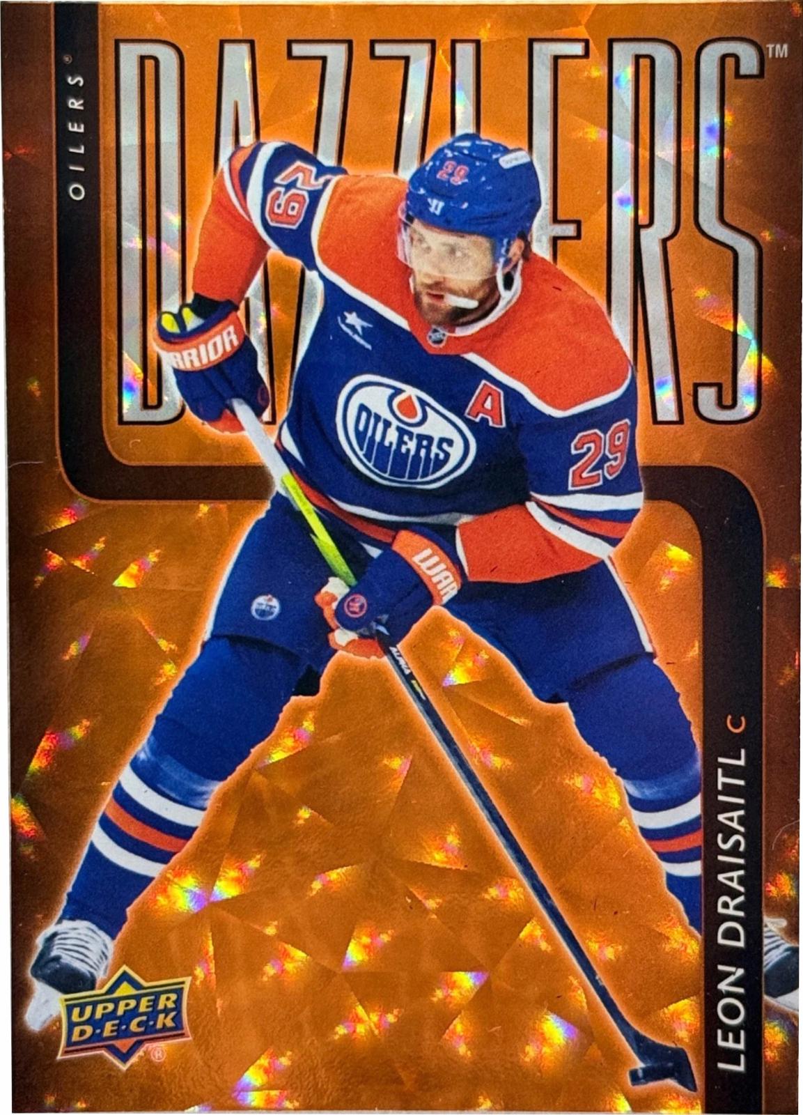 2025 Upper Deck Dazzlers Leon Draisaitl [Orange] #DZ-1 card