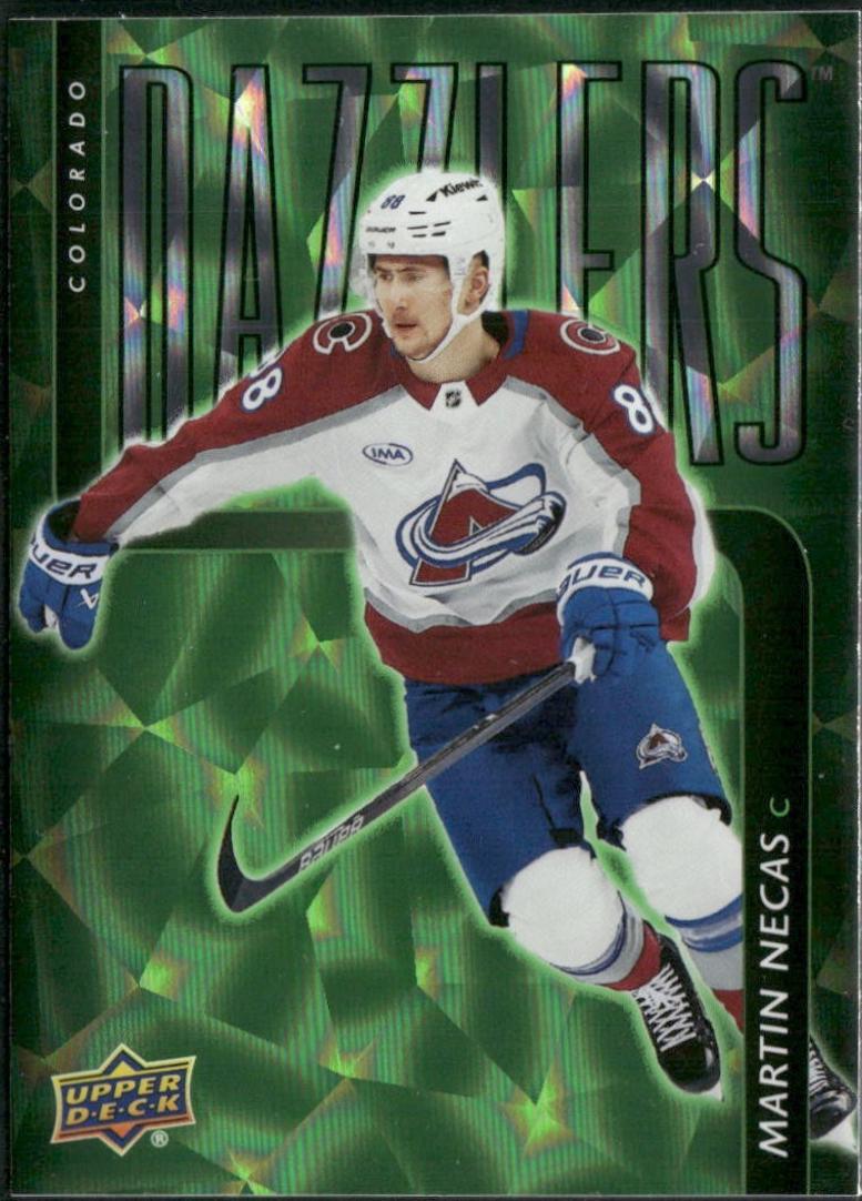 2025 Upper Deck Dazzlers Martin Necas [Green] #DZ-2 card