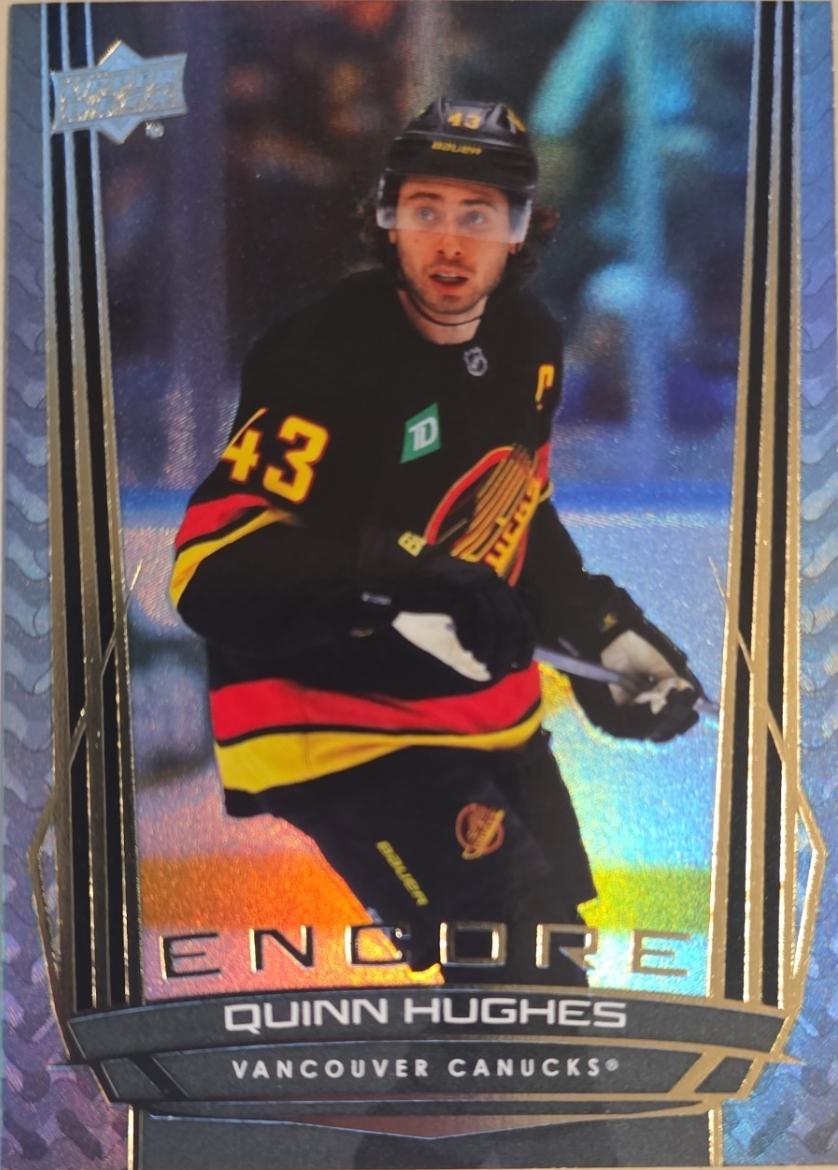 2025 Upper Deck Encore Quinn Hughes #E-16 card