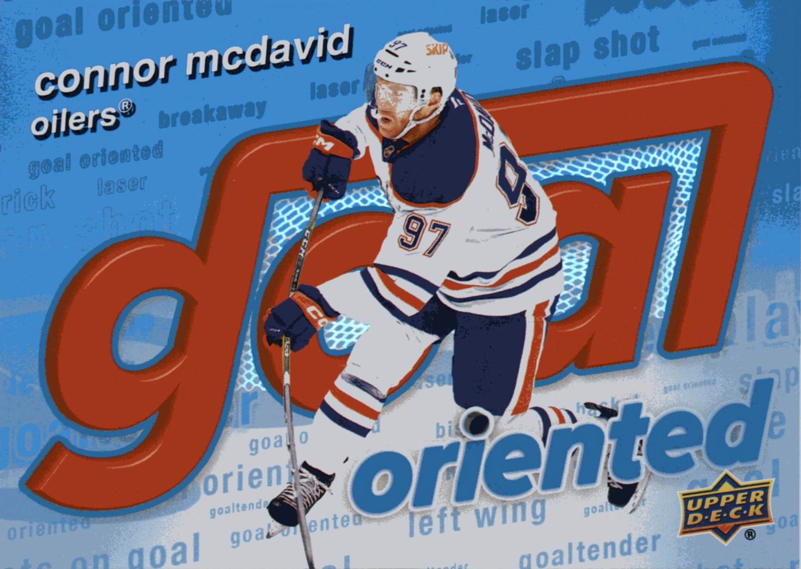 2025 Upper Deck Goal Oriented Connor McDavid #GO-11 card