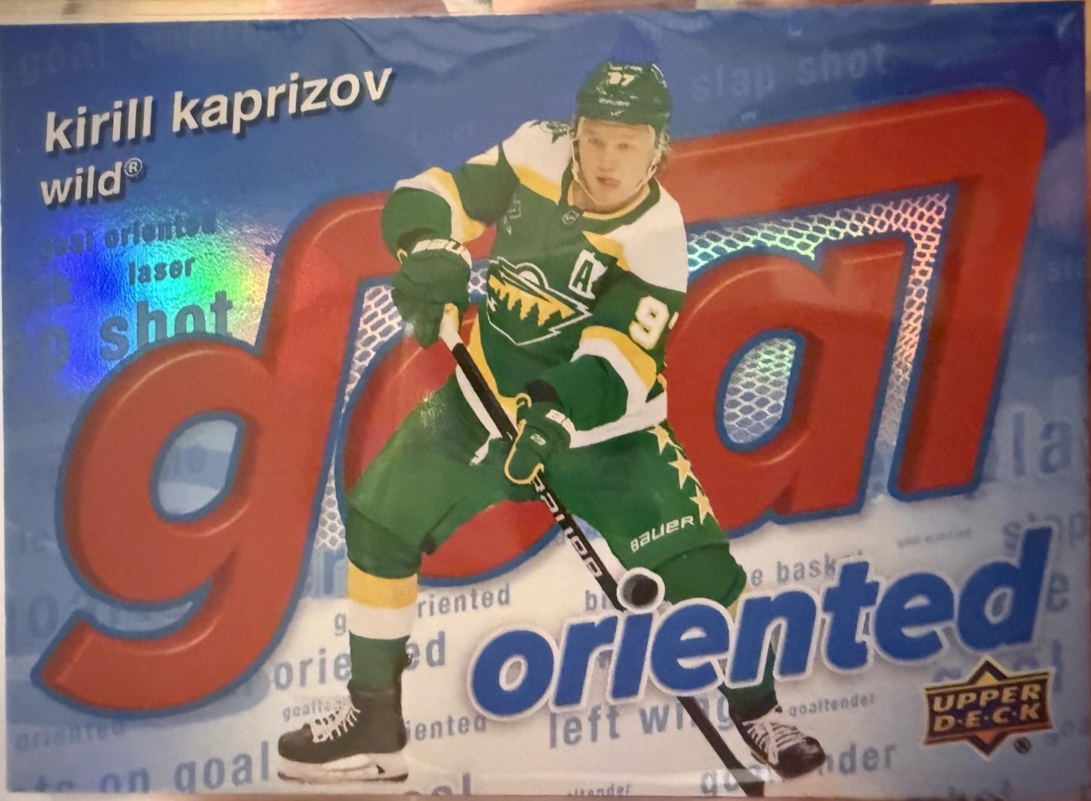 2025 Upper Deck Goal Oriented Kirill Kaprizov #GO-4 card