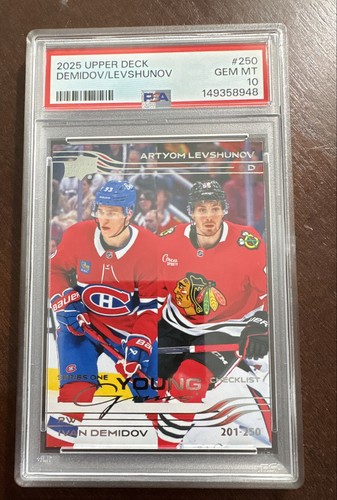 2025 Upper Deck Ivan Demidov / Artyom Levshunov #250 card