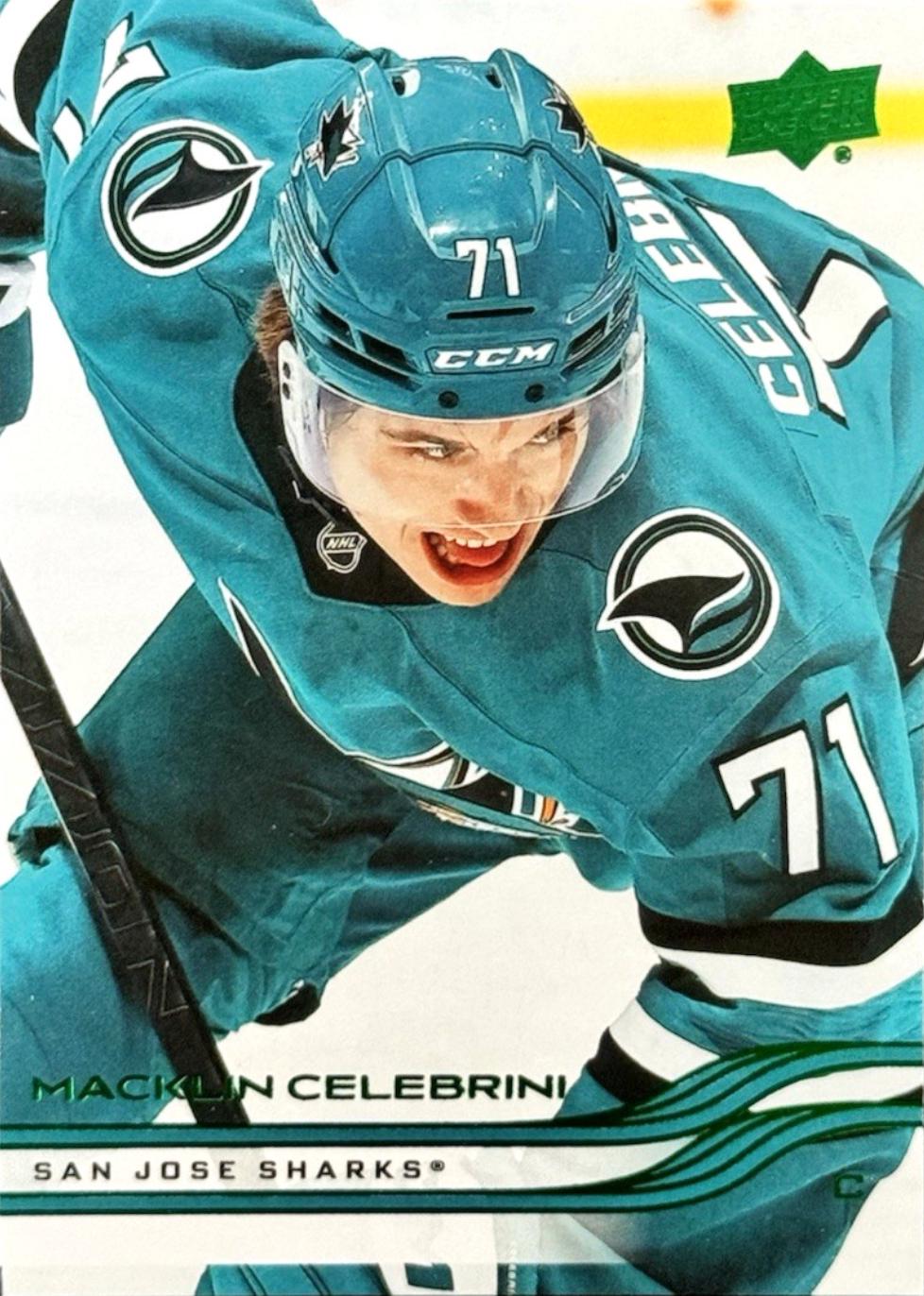 2025 Upper Deck Macklin Celebrini [Holiday] #136 card