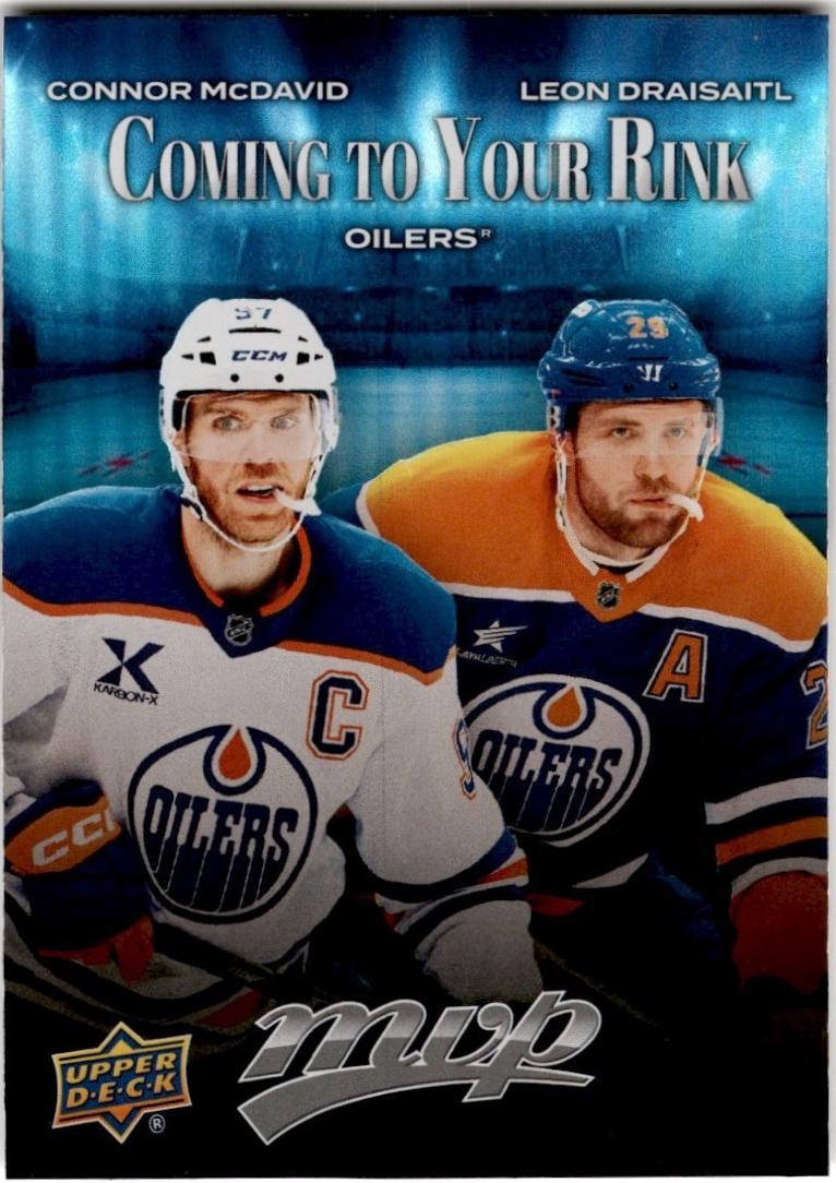 2025 Upper Deck MVP Coming to Your Rink Connor McDavid / Leon Draisaitl #CR-11 card