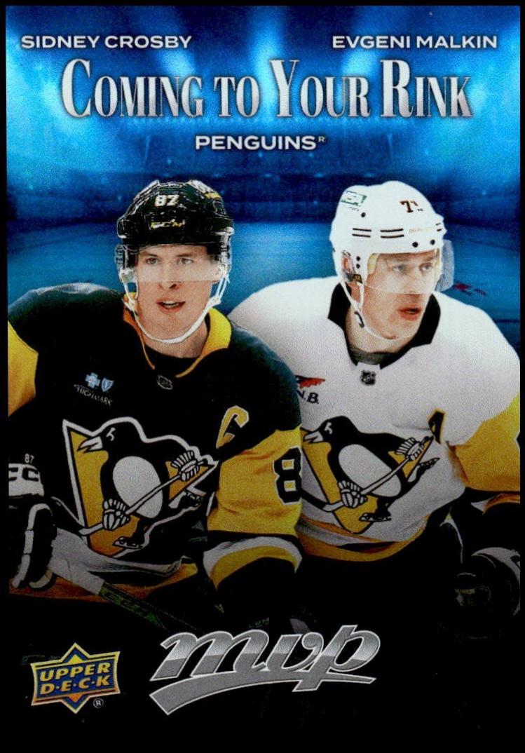 2025 Upper Deck MVP Coming to Your Rink Sidney Crosby / Evgeni Malkin #CR-22 card
