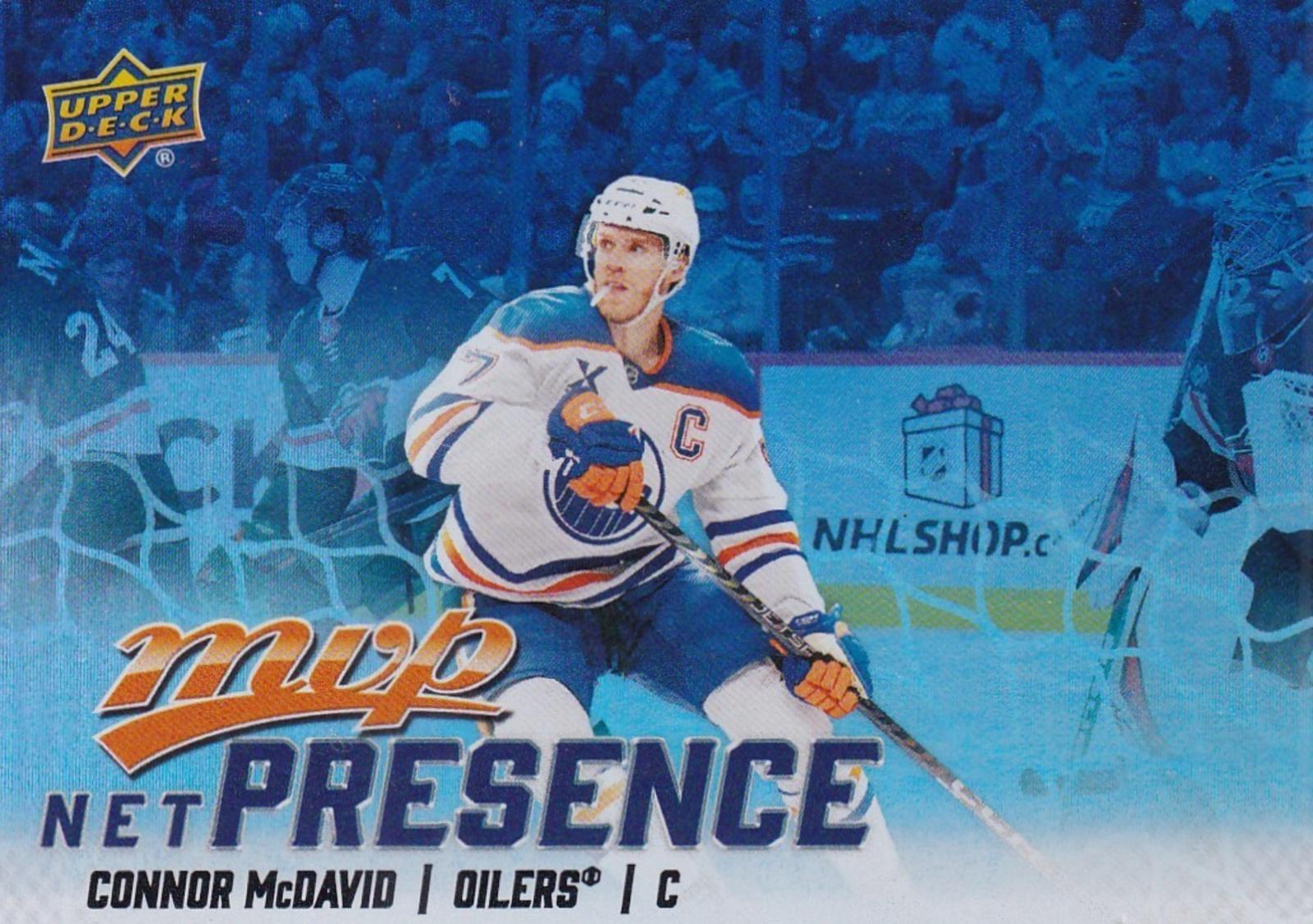 2025 Upper Deck MVP Net Presence Connor McDavid #NP-2 card
