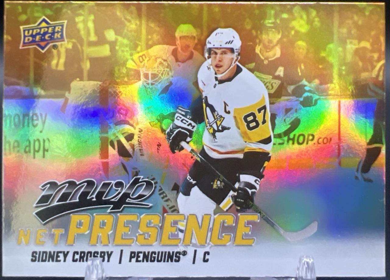 2025 Upper Deck MVP Net Presence Sidney Crosby #NP-19 card