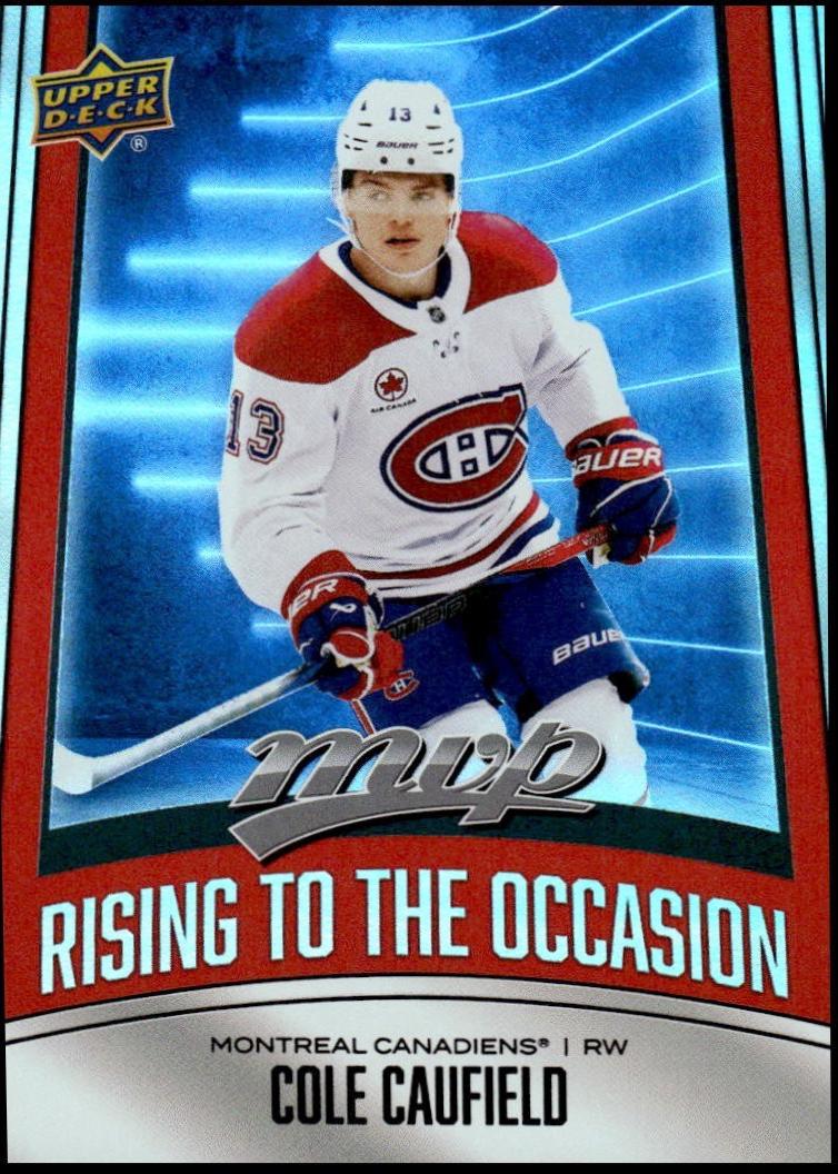 2025 Upper Deck MVP Rising to the Occasion Cole Caufield #RO-16 card