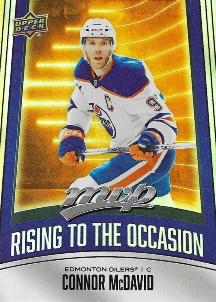 2025 Upper Deck MVP Rising to the Occasion Connor McDavid #RO-12 card