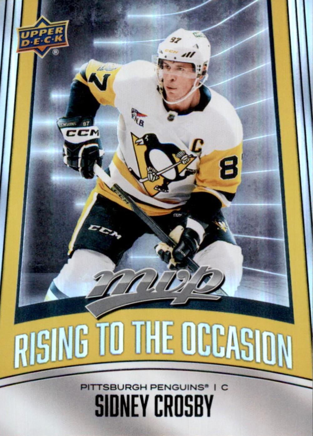 2025 Upper Deck MVP Rising to the Occasion Sidney Crosby #RO-30 card