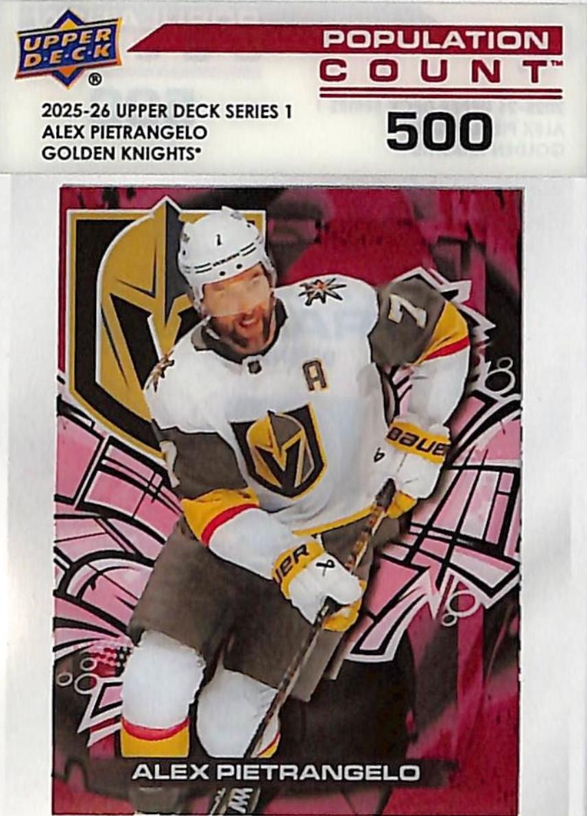2025 Upper Deck Population Count 1000 Alex Pietrangelo [500] #PC-18 card