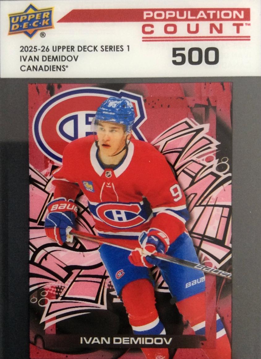 2025 Upper Deck Population Count 1000 Ivan Demidov [500] #PC-17 card