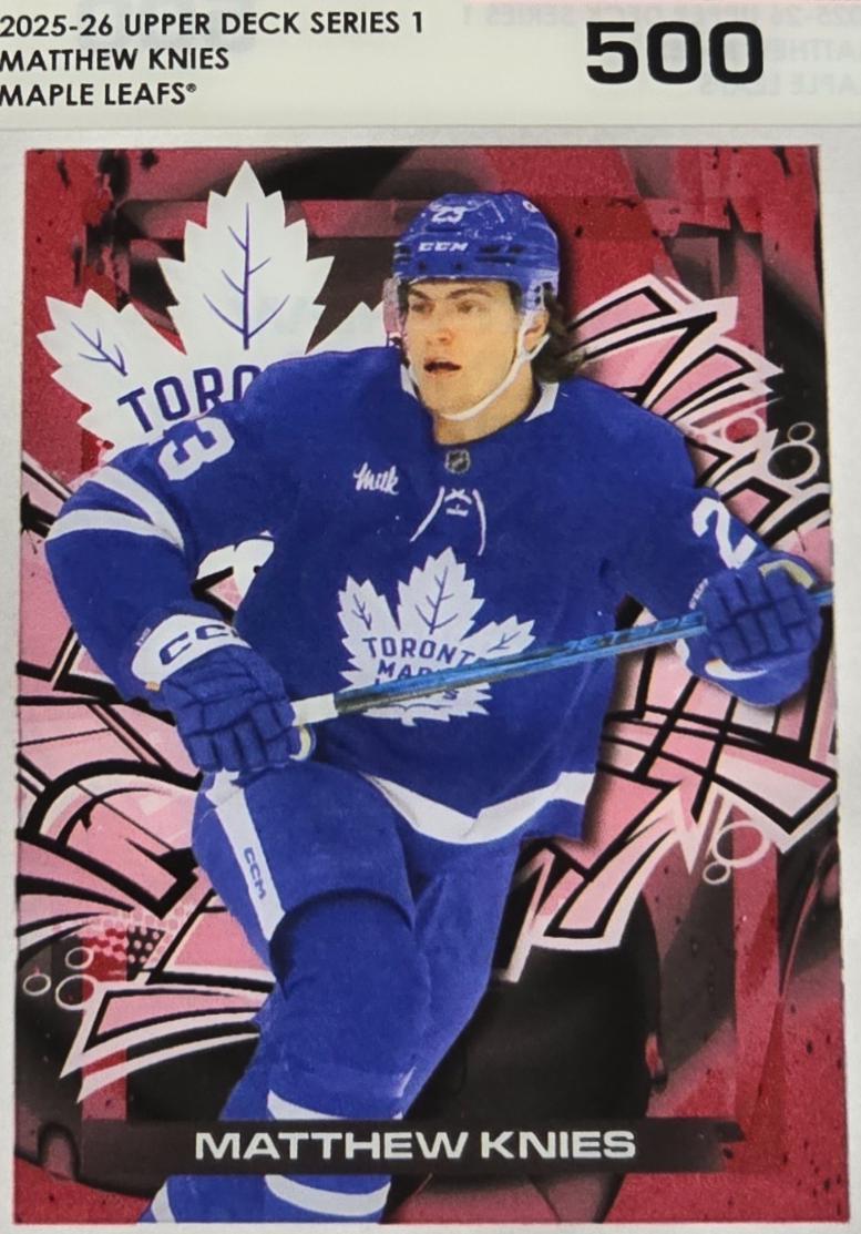 2025 Upper Deck Population Count 1000 Matthew Knies [500] #PC-26 card