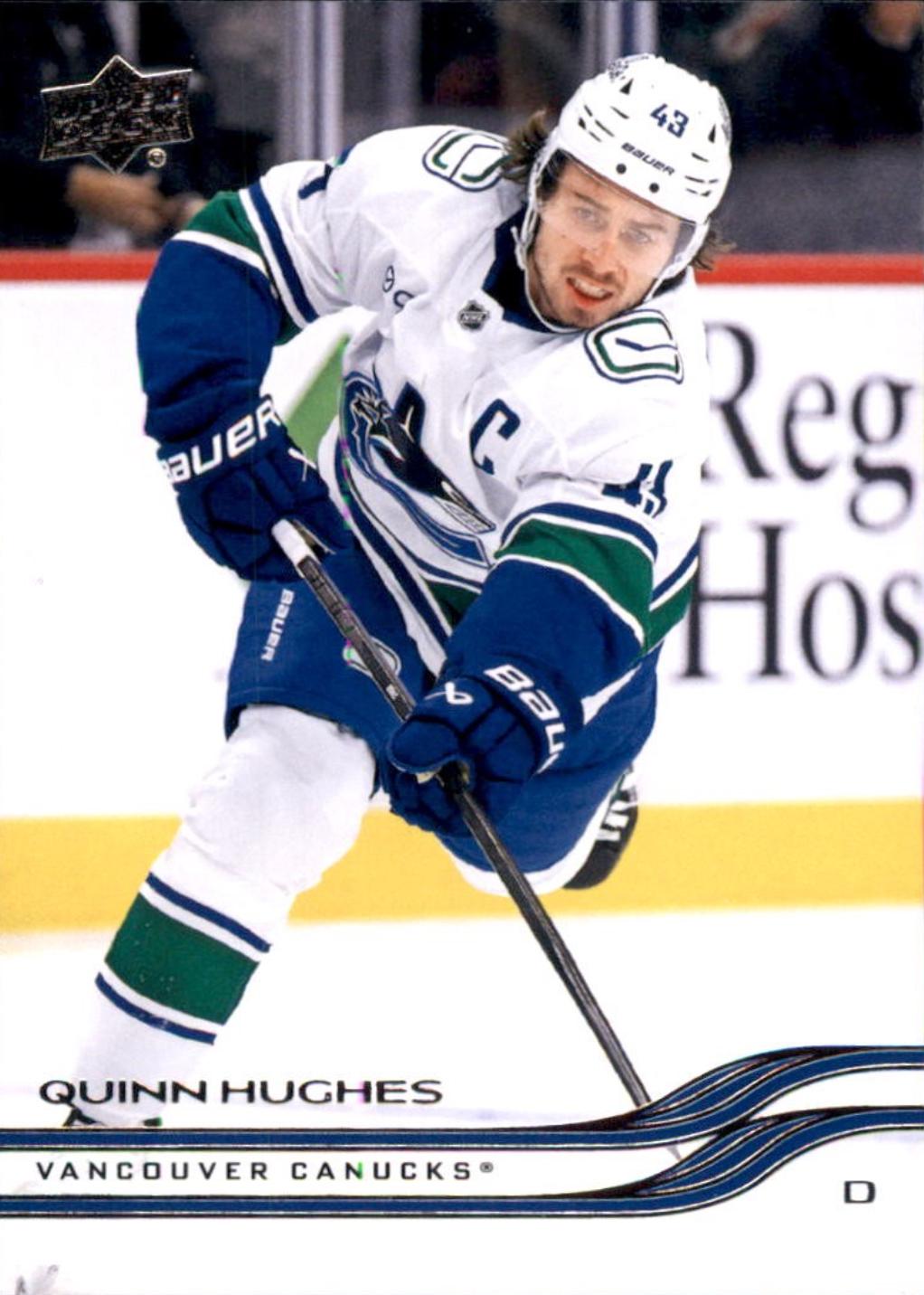2025 Upper Deck Quinn Hughes #177 card