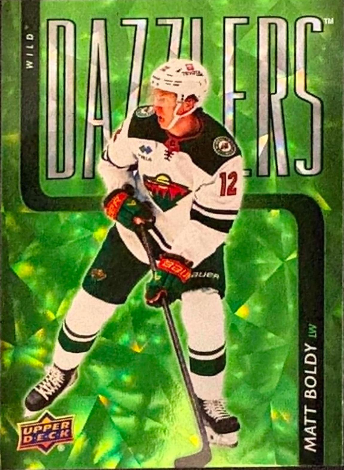 2025 Upper Deck Series 2 Dazzlers Matt Boldy [Green] #DZ-69 card