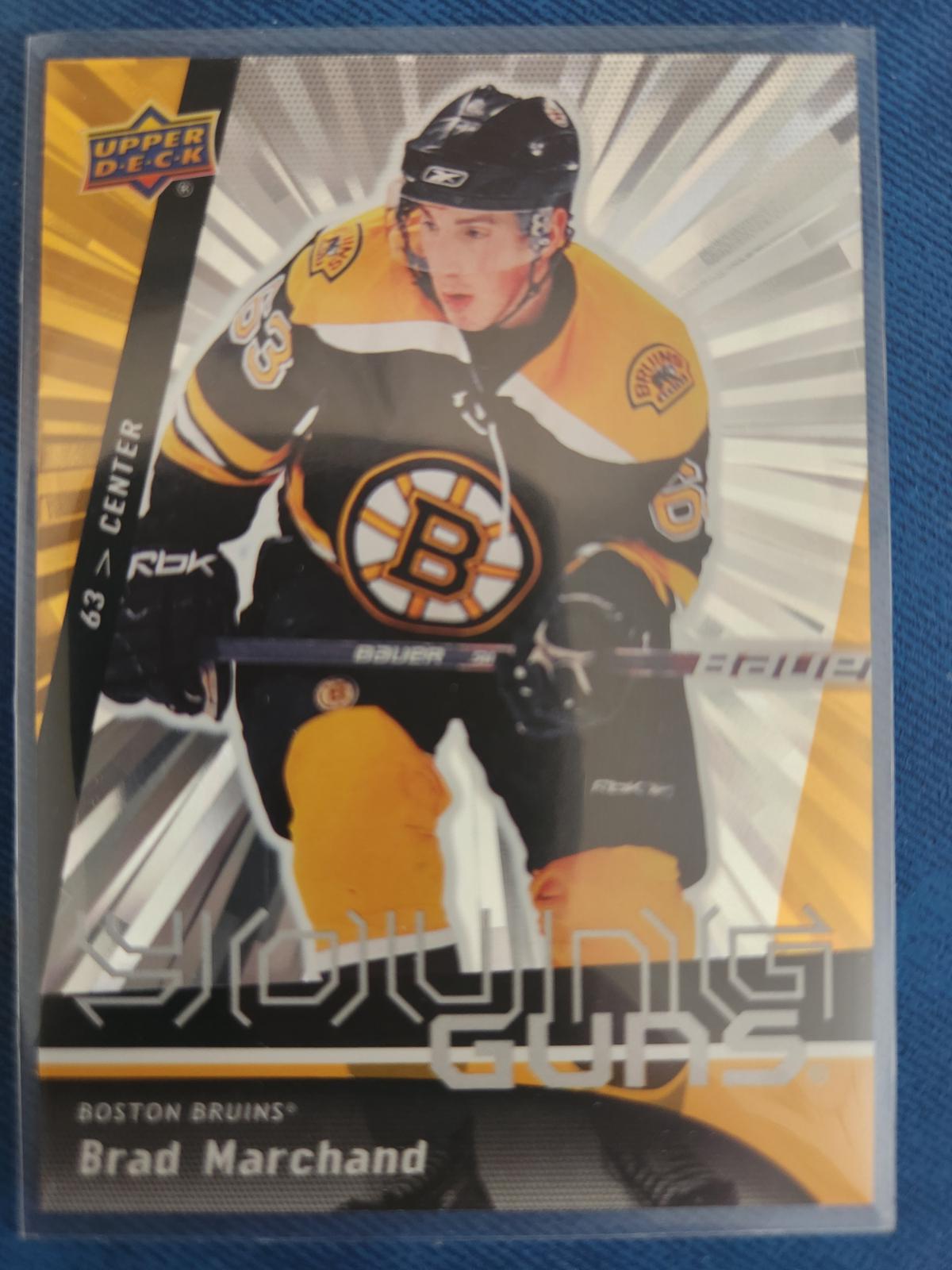 2025 Upper Deck Series 2 Outburst Retro Young Guns Brad Marchand #OR-22 card