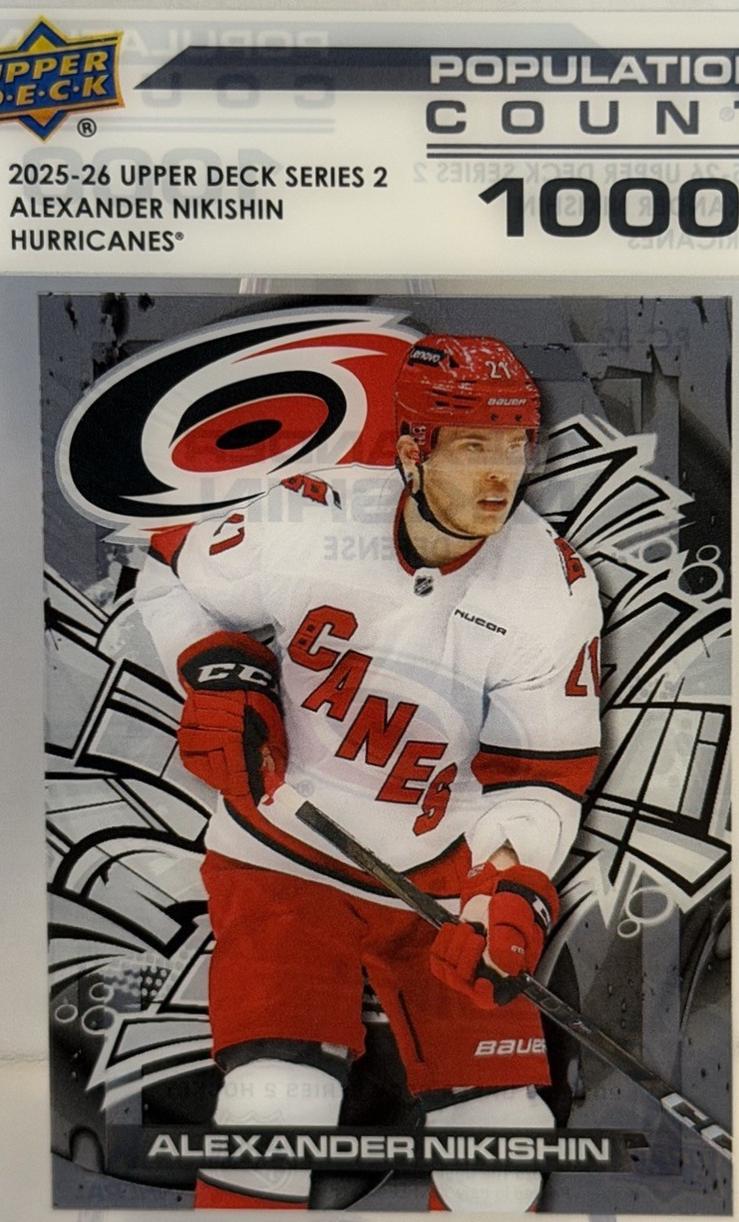 2025 Upper Deck Series 2 Population Count Alexander Nikishin [1000] #PC-32 card